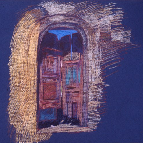 newberry-rickety-gate-1988-pastel-on-paper-18x24