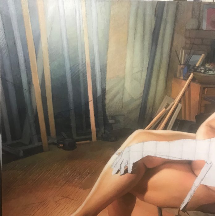 Newberry, Model in the Studio, wip, detail