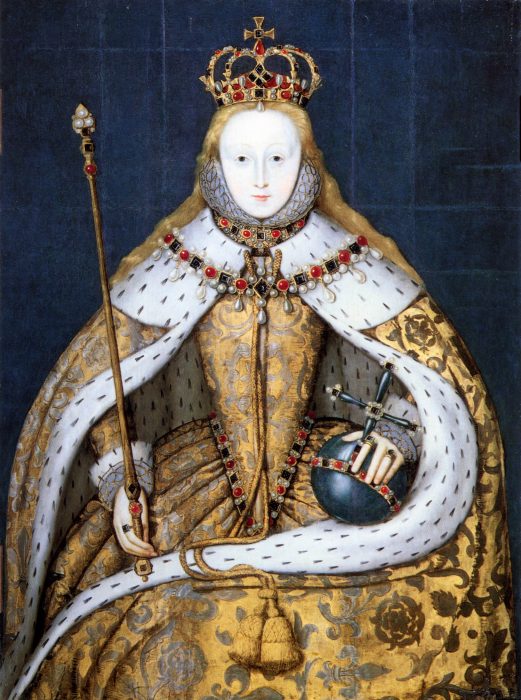 Queen Elizabeth 1, in coronation robes, artist unknown