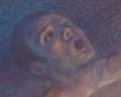 ng Stars Into the Universe, detail, 1999, oil on linen, 