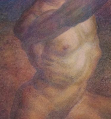 Newberry, Releasing Stars Into the Universe, detail, 1999, oil on linen,