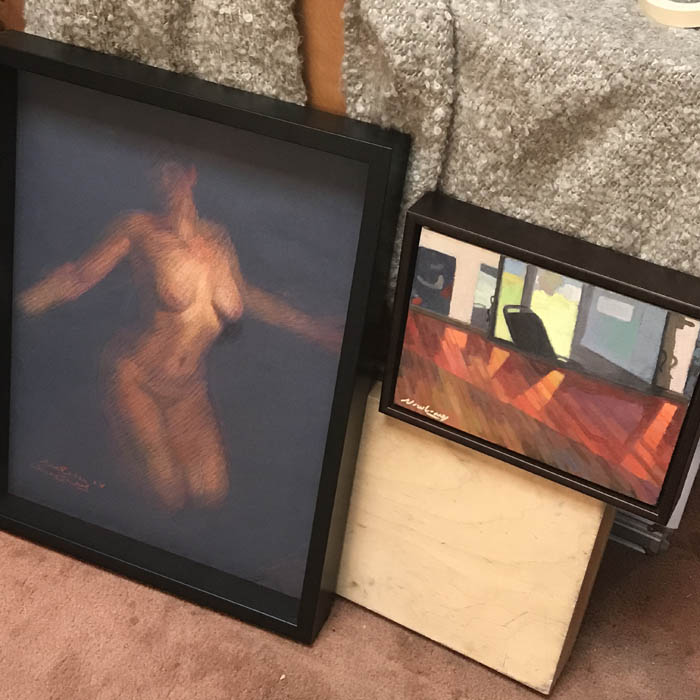 Newberry, Venus pastel study and oil interior going to collectors today.