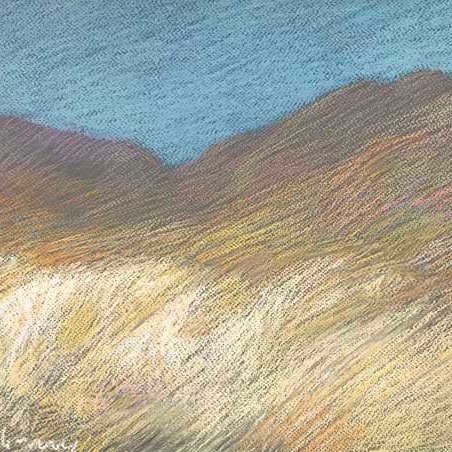 Newberry, Borrego Springs, 2020, pastel, 13x18"