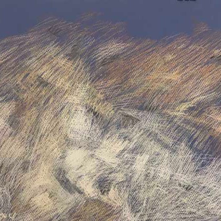 Newberry, Borrego Rocky Hillside, 2020, pastel, 13x18"