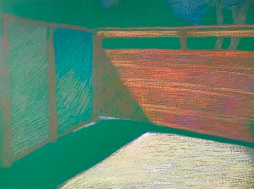 Newberry, Obermeyer's Gate, pastel on green paper