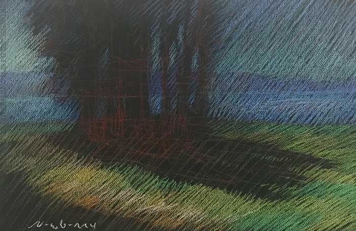 Newberry, Central Coast Cluster, 2020, pastel, 13x18"