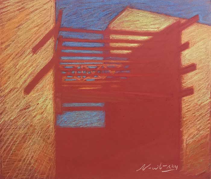 Newberry, The Red Gate-Rhodes, pastel