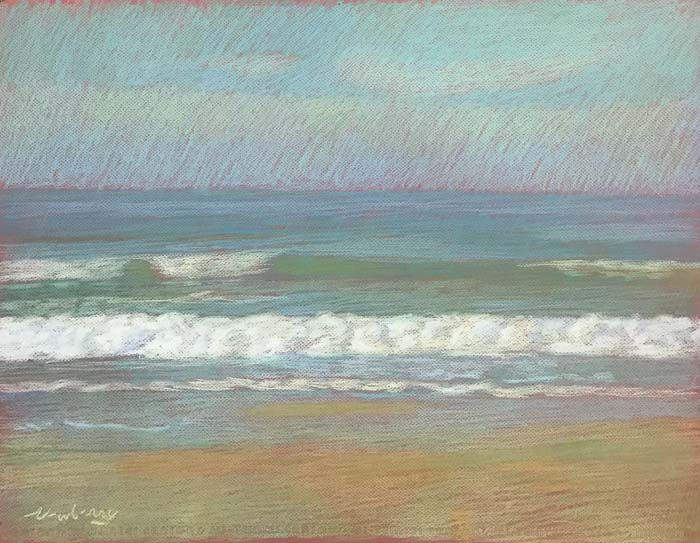 Newberry, Apollo Beach Lime, 2020, pastel, 18x24 inches