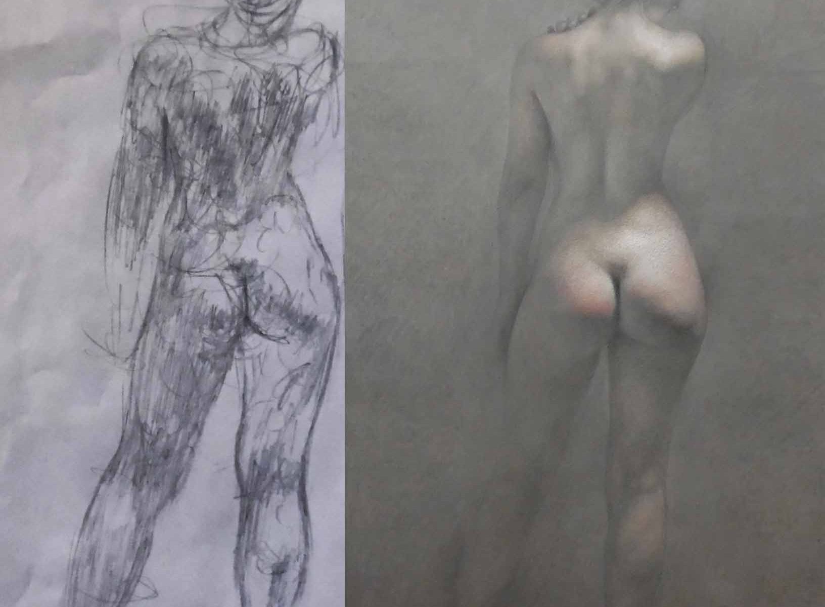 Newberry, Eve and gesture sketch