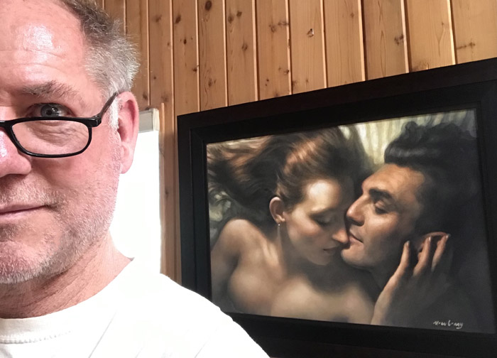 Newberry in front of the Kiss