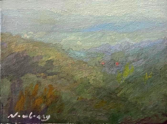 Newberry, French Countryside, oil, 9x12"