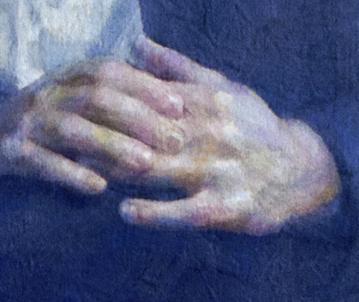 Newberry, The Collector, detail of hands