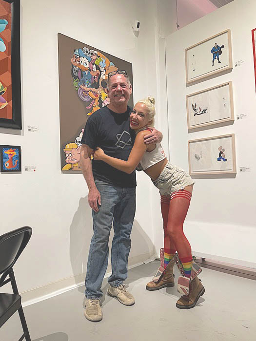 Georgie Leahy and Michael Newberry at Mirus Gallery, June 14, 2022