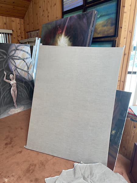 Newberry, stretching the canvas for The Creation of the Universe