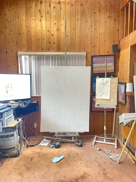 Newberry, Idyllwild studio, June 27, 2022