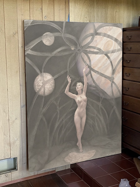 Newberry, The World Is Not Enough, 2018, oil on linen, 64x48"