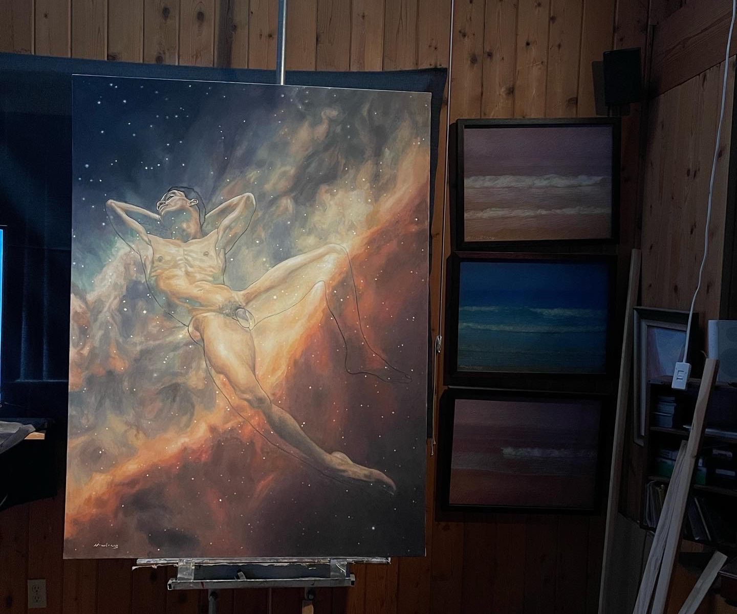 Newberry, The Seventh Day, studio shot, 2023, oil on canvas, 64x48".