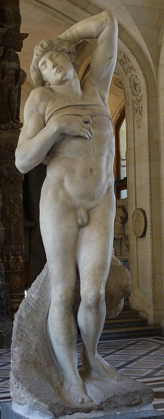 Michelangelo, Dying Slave, created between 1513 and 1516. Louvre.